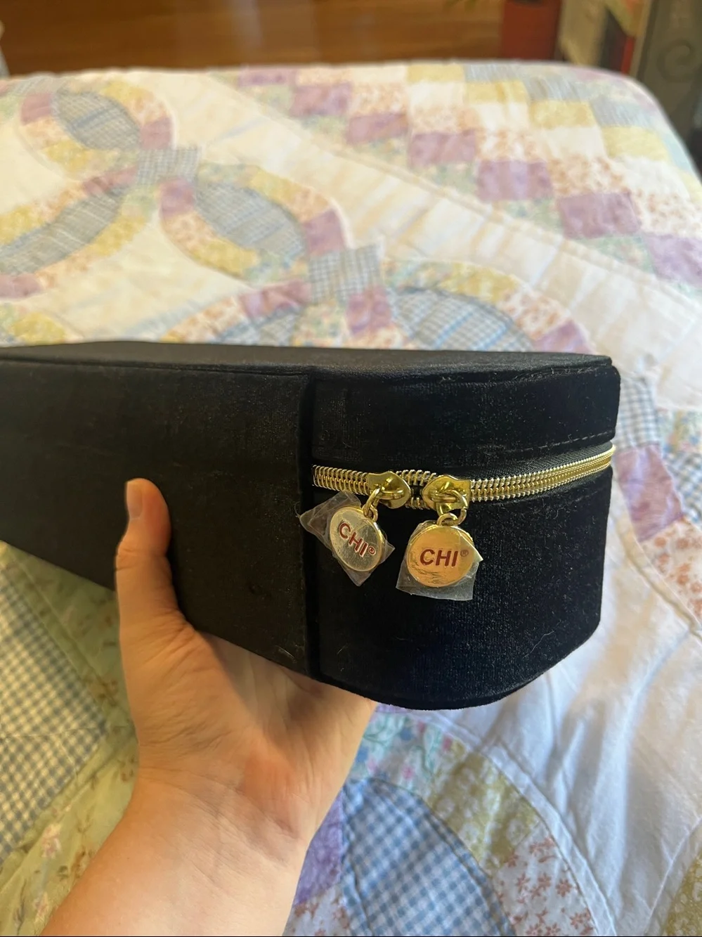 CHI Gold Flat Iron with Protective Case